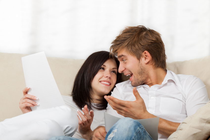 couple discussing joint finances