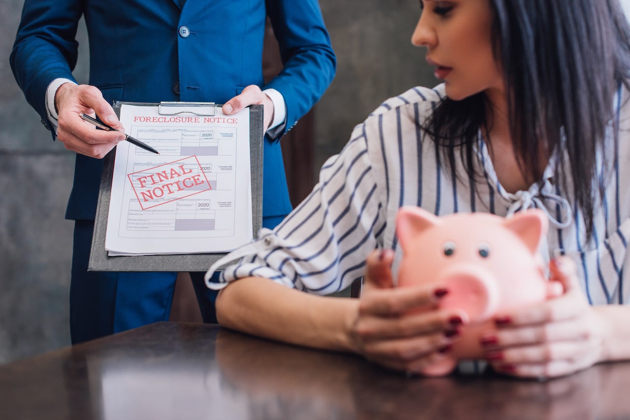 Man and woman collaborating on financial goals