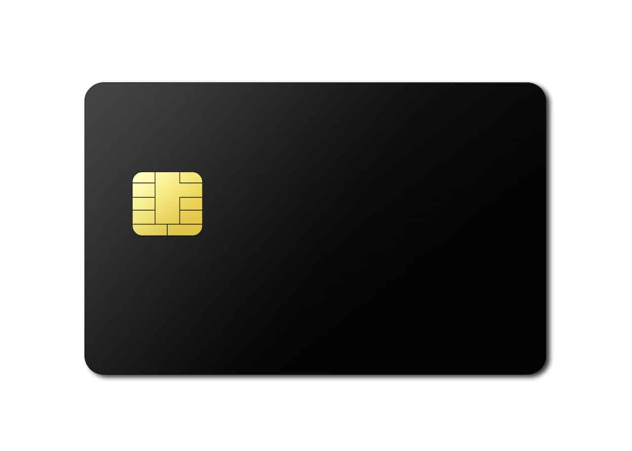 High-End Credit Card SIM Card Illustration