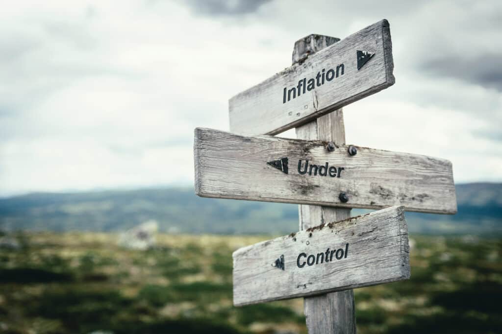 Wooden Sign Pointing Left & Right - Inflation Strategy Directions