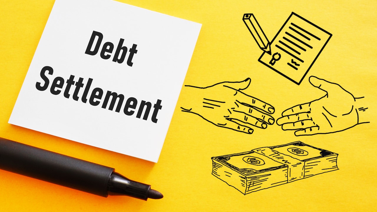 How does debt settlement affect credit score