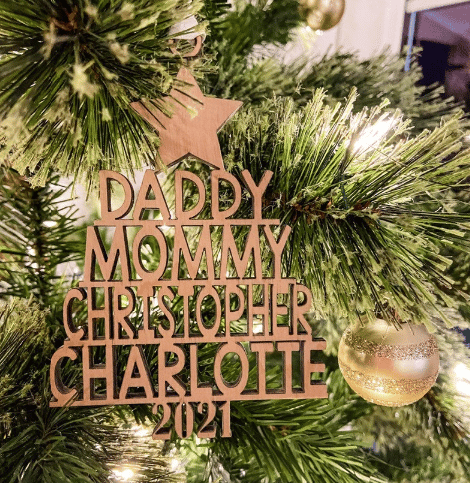 Personalized holiday ornament