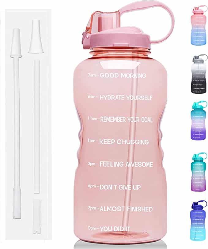 1-gallon water bottle. Beauty and wellness gift ideas.
