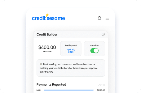 Mobile Screen with Credit Builder App